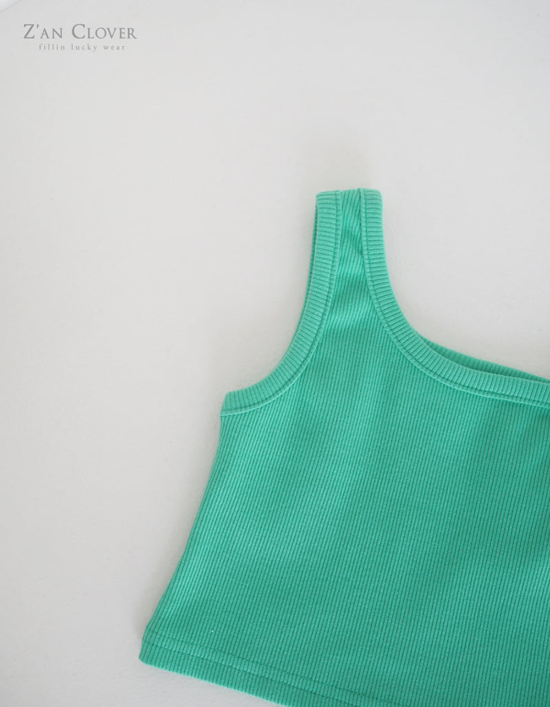 Zan Clover - Korean Children Fashion - #childrensboutique - Unbal Rib Sleeveless - 9