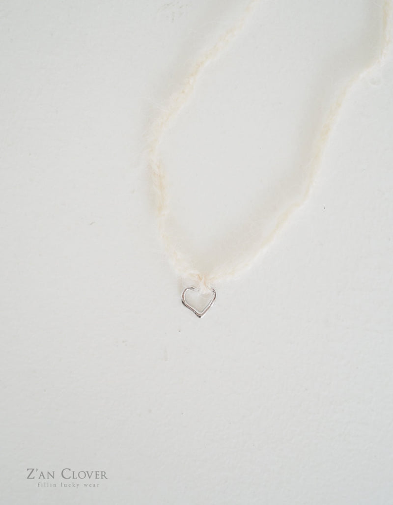 Zan Clover - Korean Children Fashion - #childrensboutique - Knit Heart Necklace - 5