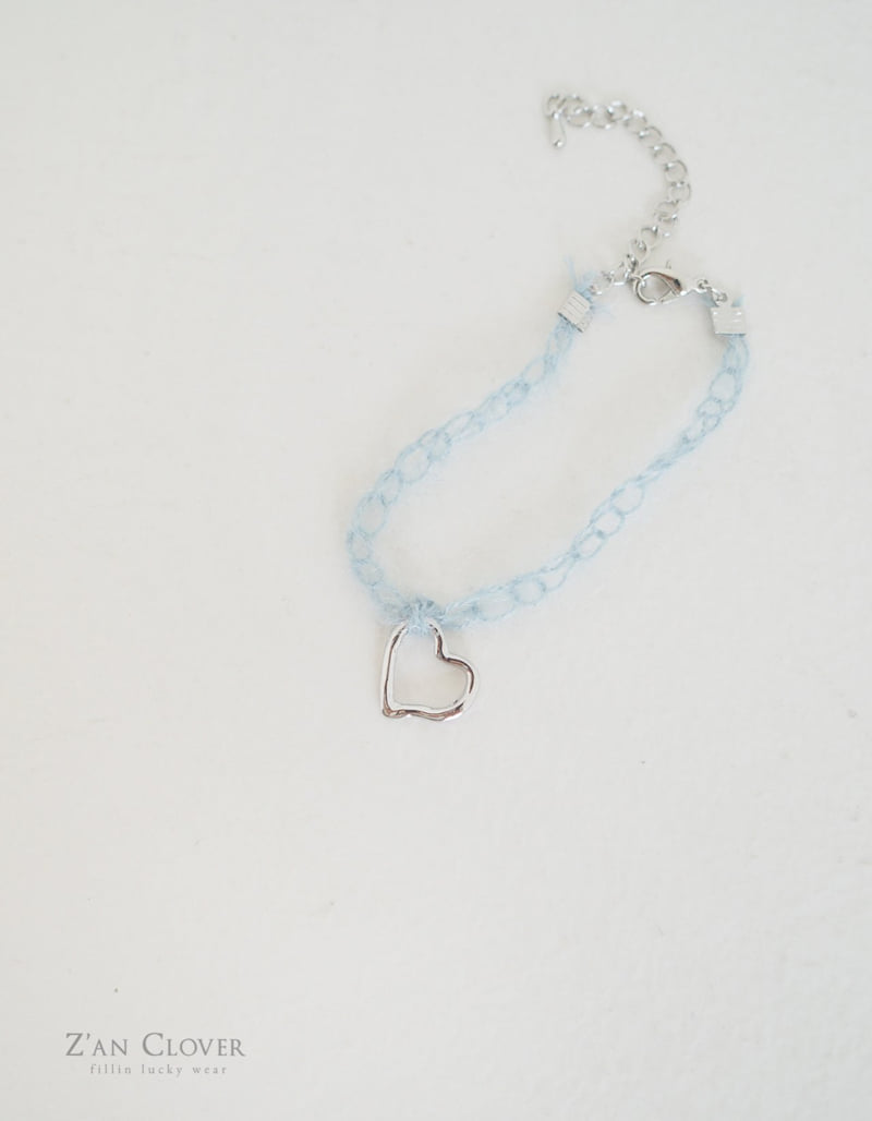 Zan Clover - Korean Children Fashion - #childrensboutique - Knit Heart Bracelet - 7