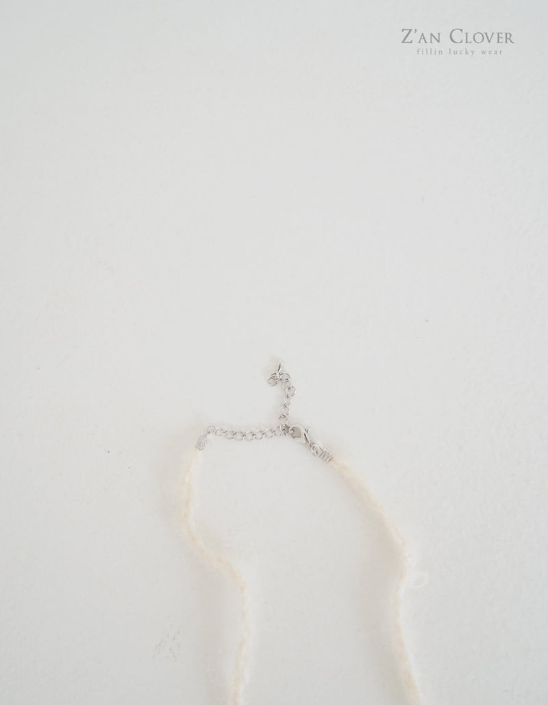 Zan Clover - Korean Children Fashion - #designkidswear - Knit Heart Necklace - 6