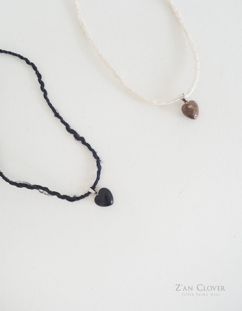 Zan Clover - Korean Children Fashion - #designkidswear - Heart Necklace - 3