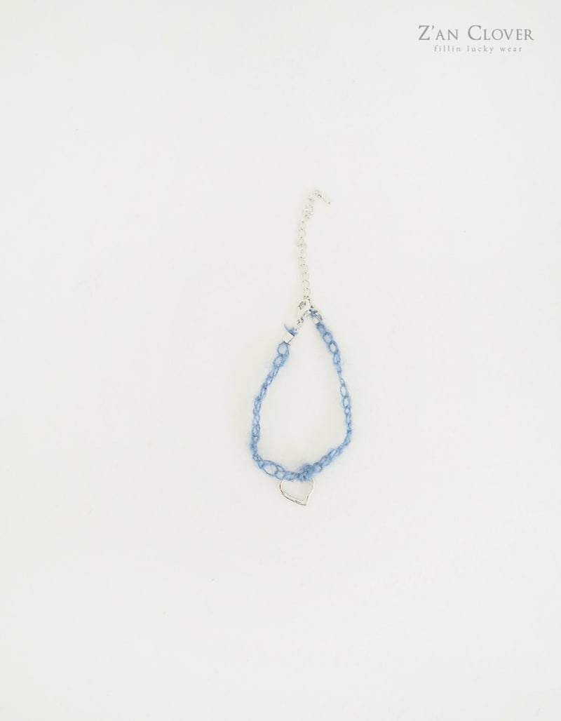 Zan Clover - Korean Children Fashion - #designkidswear - Knit Heart Bracelet - 8