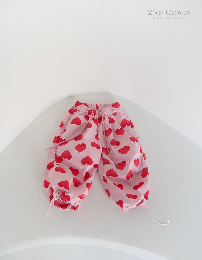 Zan Clover - Korean Children Fashion - #discoveringself - Balloon Fit Heart Pants - 8