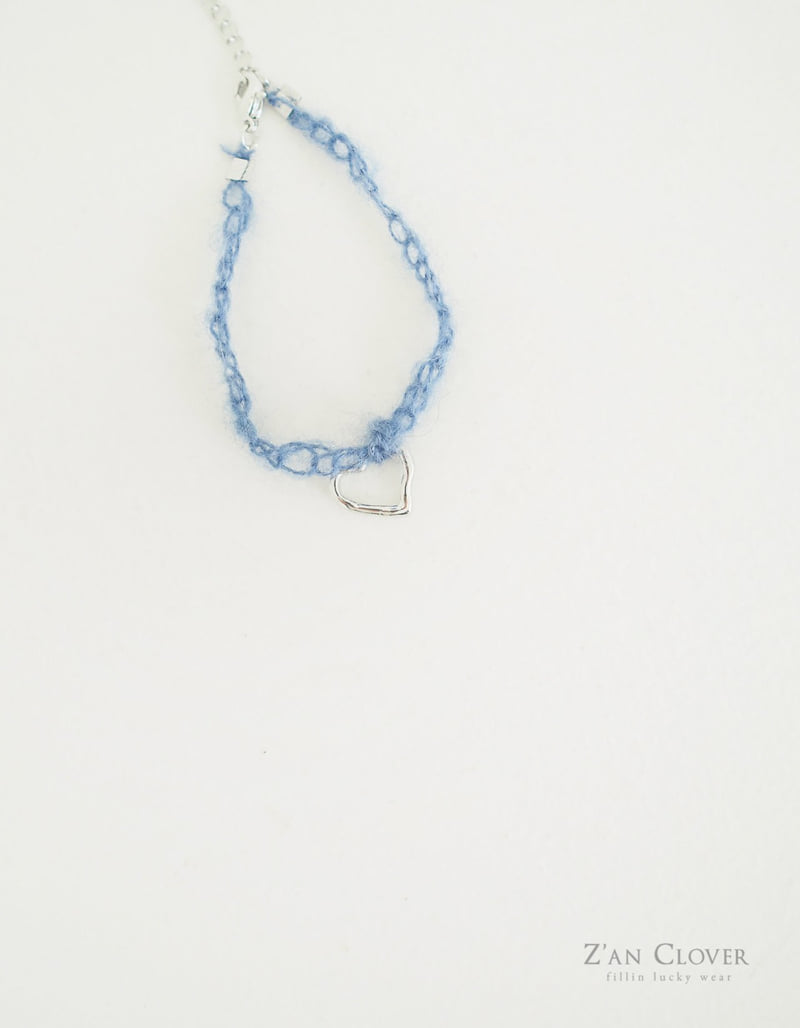 Zan Clover - Korean Children Fashion - #discoveringself - Knit Heart Bracelet - 9