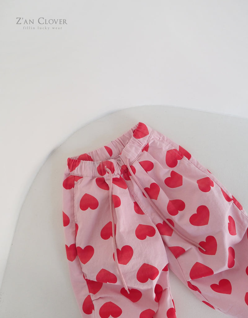 Zan Clover - Korean Children Fashion - #fashionkids - Balloon Fit Heart Pants - 9