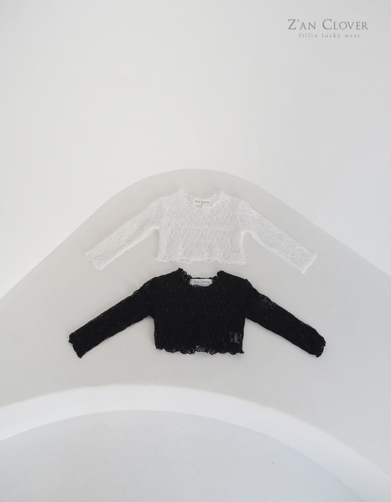 Zan Clover - Korean Children Fashion - #fashionkids - Wave Lace Tee - 3