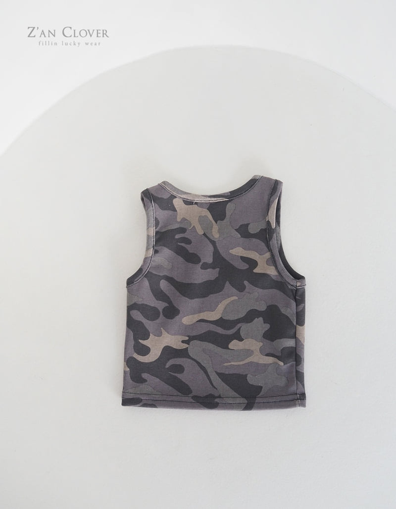 Zan Clover - Korean Children Fashion - #fashionkids - Camo Sleeveless - 6