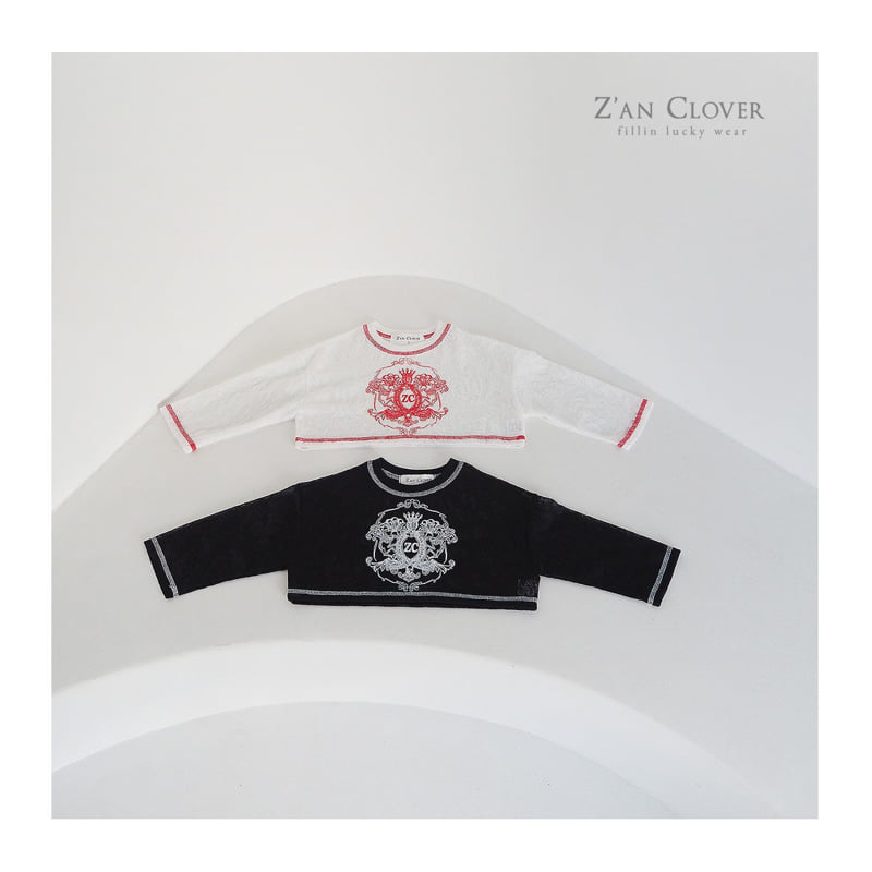 Zan Clover - Korean Children Fashion - #fashionkids - Burnout Stitch Tee