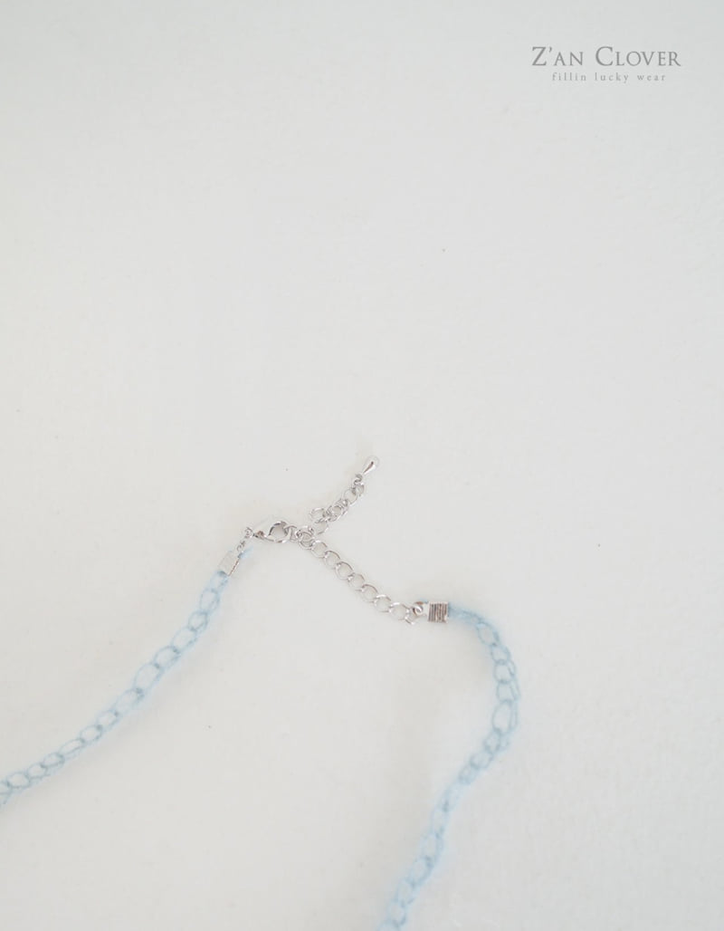 Zan Clover - Korean Children Fashion - #fashionkids - Knit Heart Necklace - 8