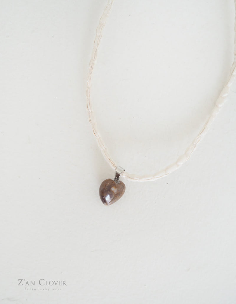 Zan Clover - Korean Children Fashion - #fashionkids - Heart Necklace - 5