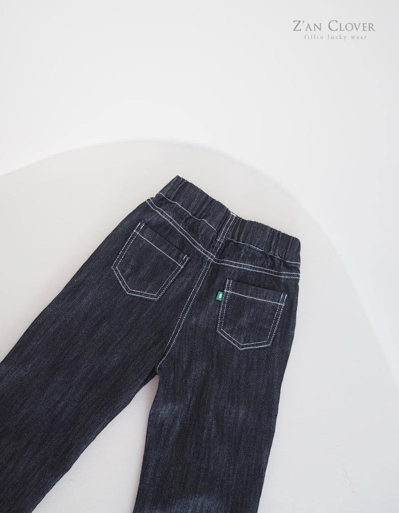 Zan Clover - Korean Children Fashion - #kidsshorts - Cool Denim Pants - 7
