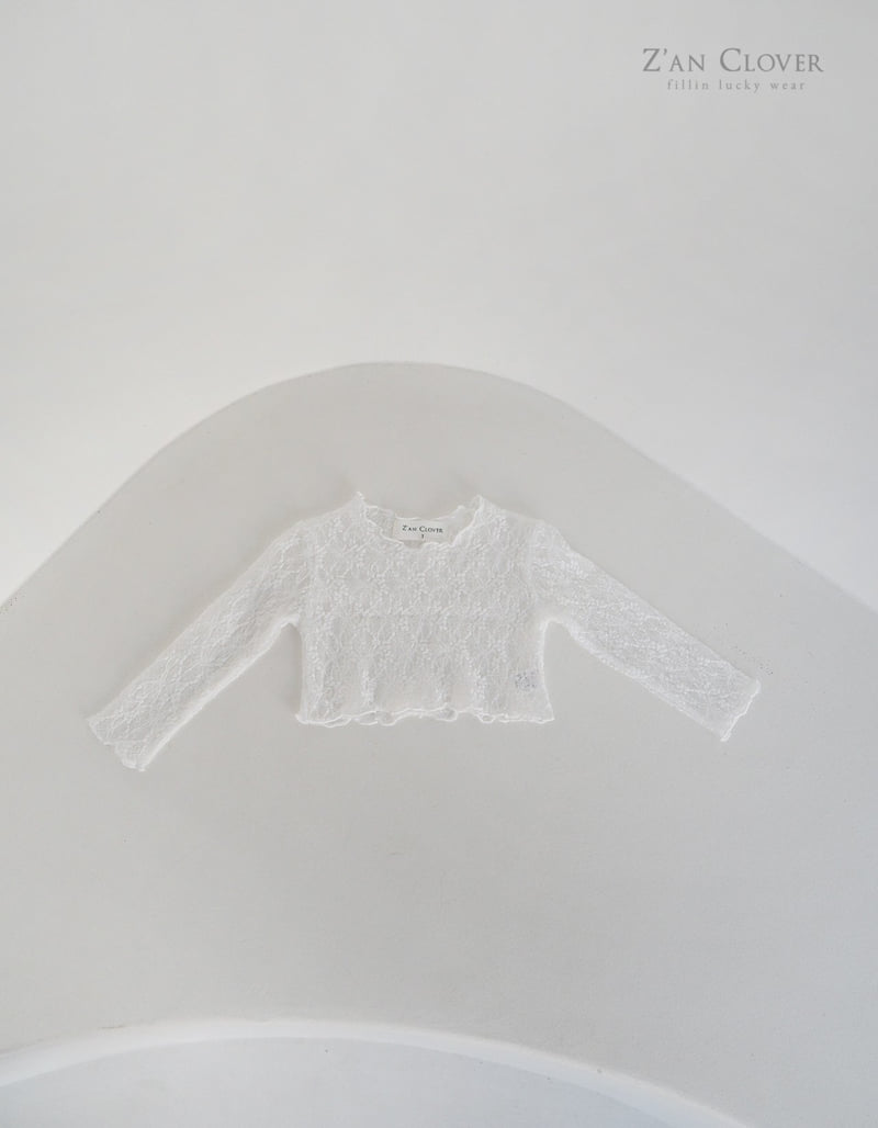 Zan Clover - Korean Children Fashion - #fashionkids - Wave Lace Tee - 4