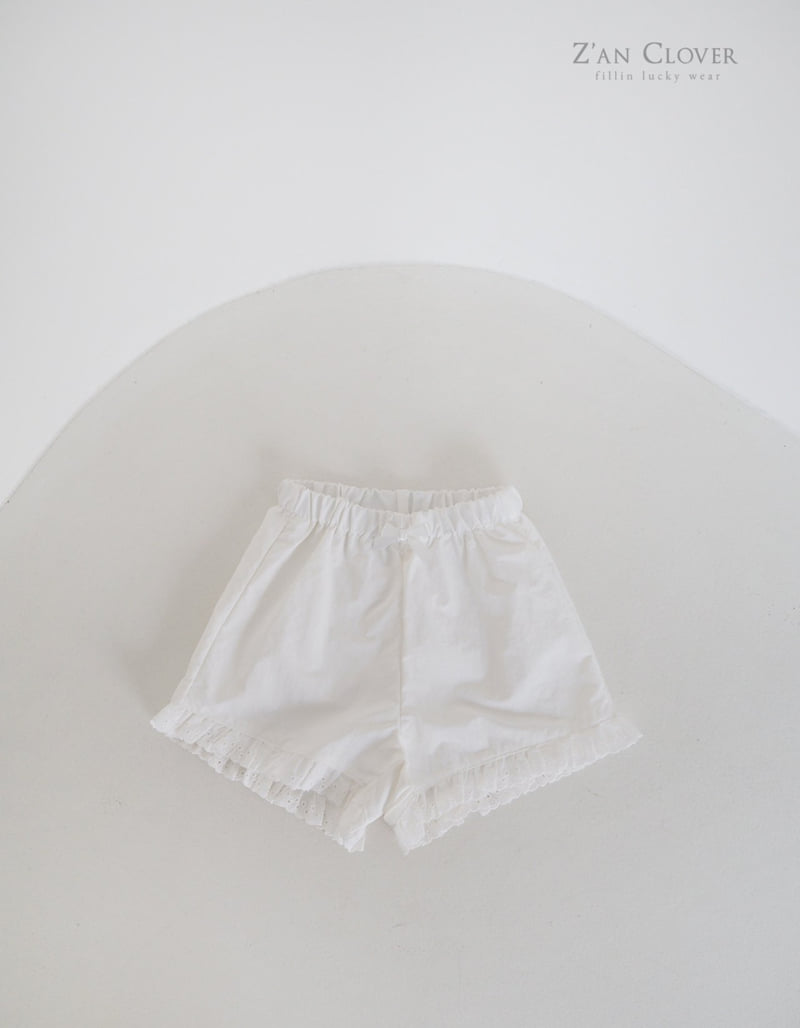 Zan Clover - Korean Children Fashion - #fashionkids - Punching Lace Short Pants - 4