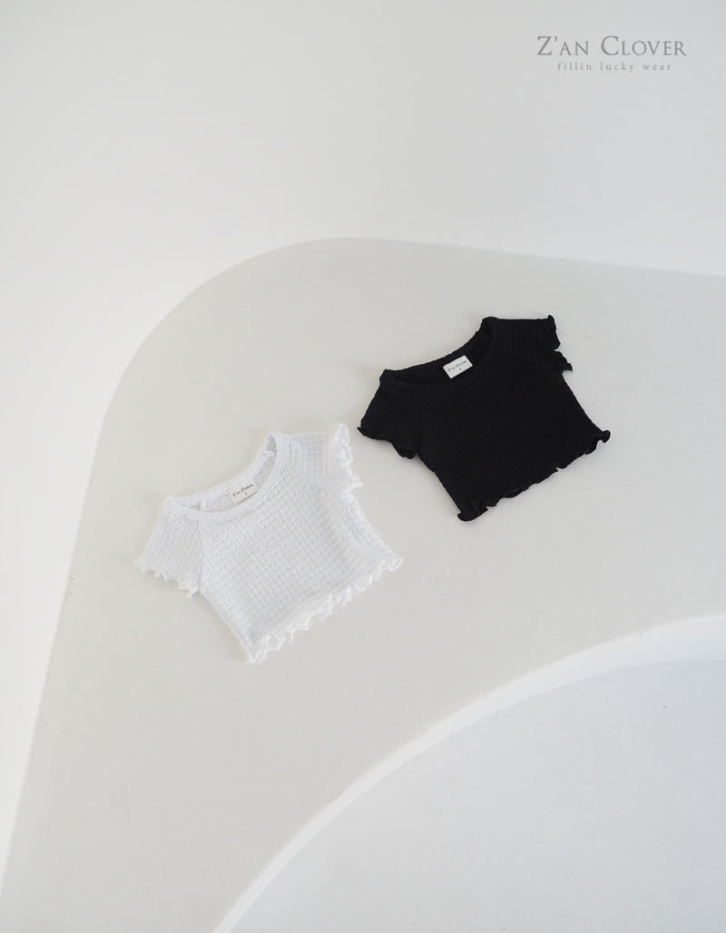 Zan Clover - Korean Children Fashion - #kidsshorts - Wrinkle Tee - 3