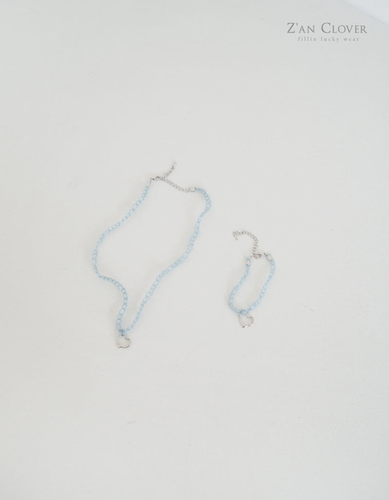 Zan Clover - Korean Children Fashion - #kidsshorts - Knit Heart Bracelet - 11