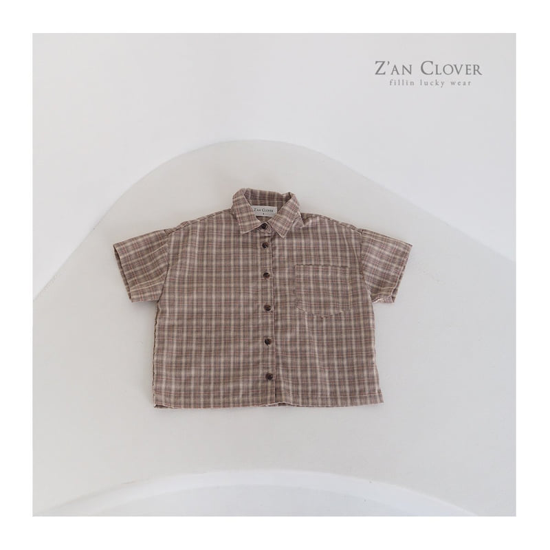 Zan Clover - Korean Children Fashion - #kidsstore - Vintage Check Shirt