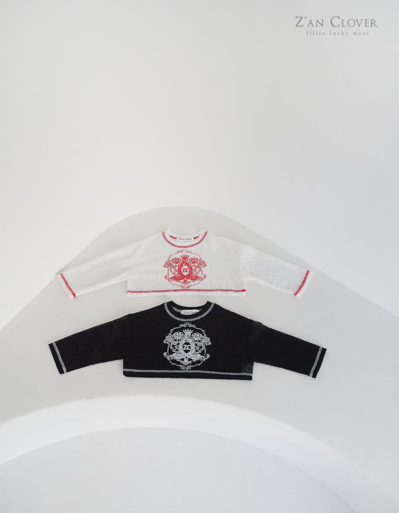 Zan Clover - Korean Children Fashion - #kidsstore - Burnout Stitch Tee - 3