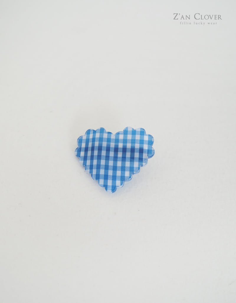 Zan Clover - Korean Children Fashion - #kidsstore - Check Heart Pin - 9