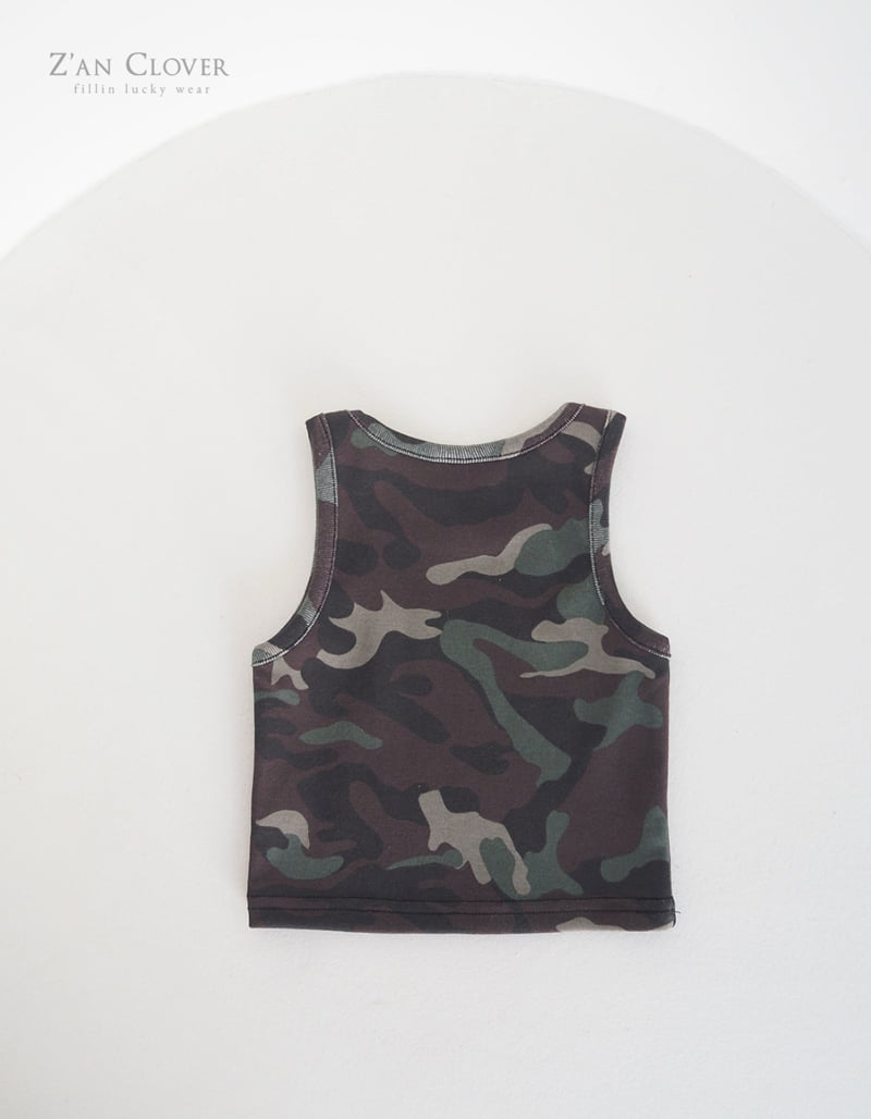 Zan Clover - Korean Children Fashion - #kidzfashiontrend - Camo Sleeveless - 9