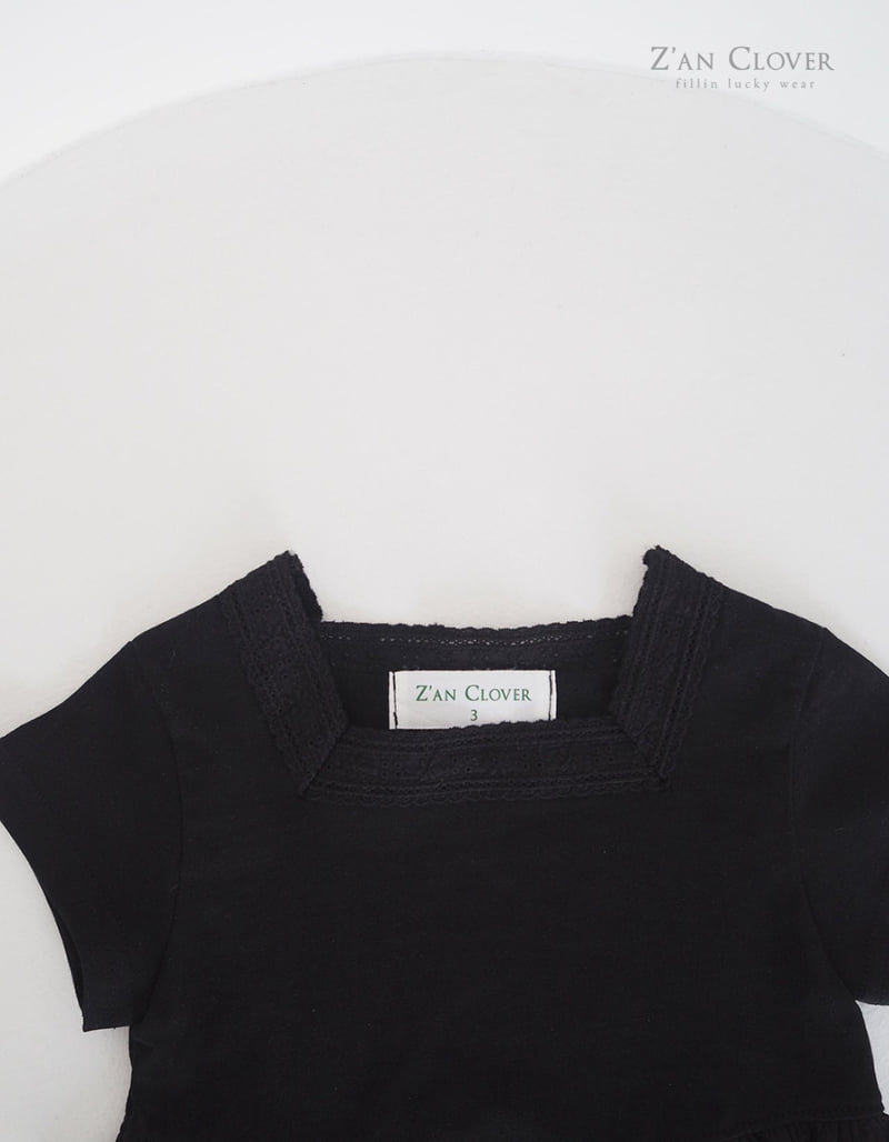 Zan Clover - Korean Children Fashion - #kidzfashiontrend - Square Frill Tee - 8