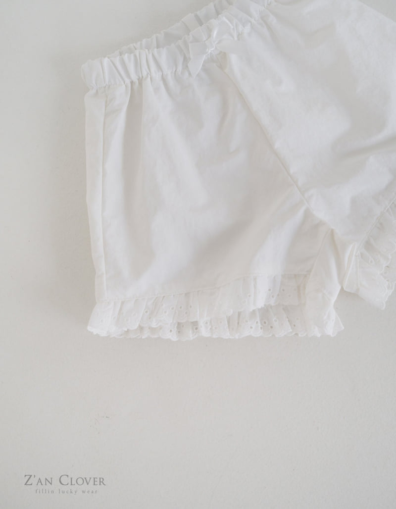 Zan Clover - Korean Children Fashion - #kidzfashiontrend - Punching Lace Short Pants - 6