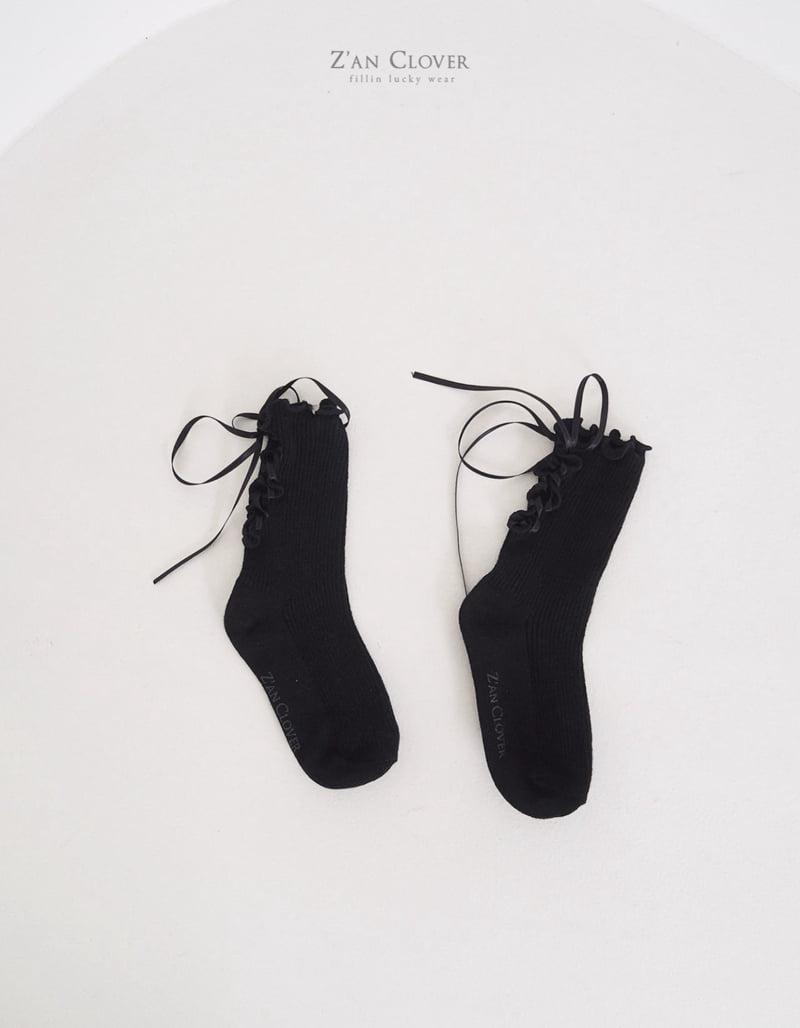 Zan Clover - Korean Children Fashion - #kidsstore - Eyelet Socks - 4