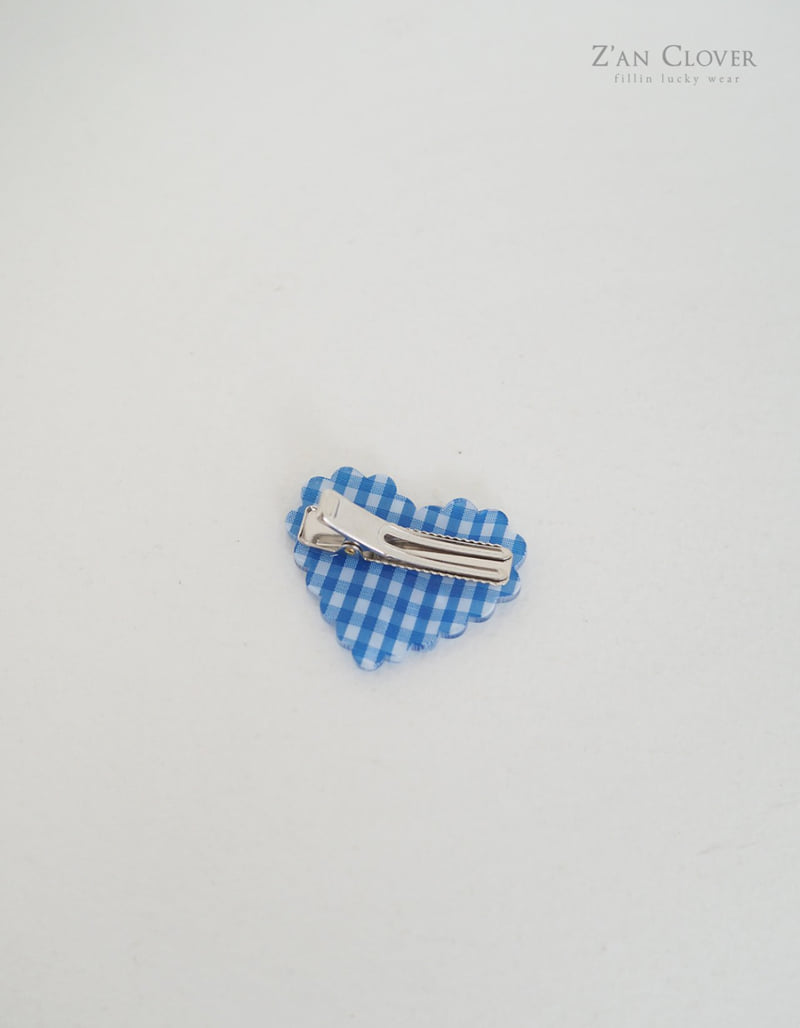 Zan Clover - Korean Children Fashion - #kidzfashiontrend - Check Heart Pin - 10