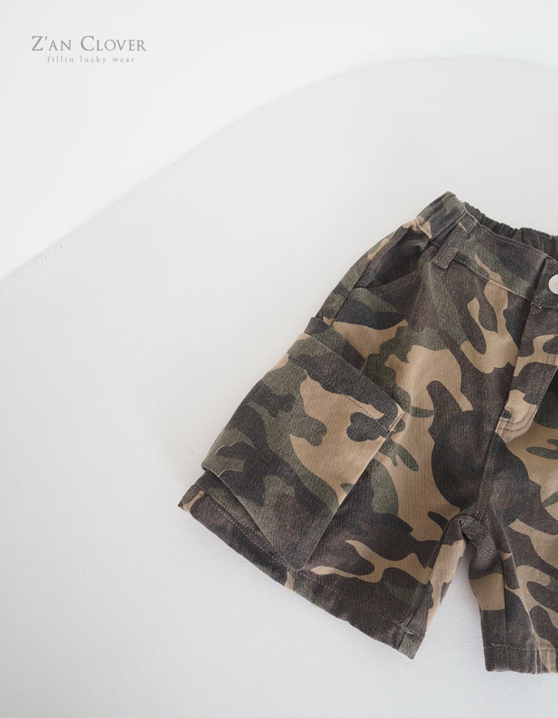 Zan Clover - Korean Children Fashion - #kidsstore - Unbal Cargo Bermuda Pants - 4