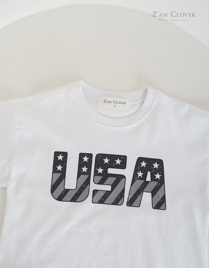 Zan Clover - Korean Children Fashion - #littlefashionista - USA Tee - 5