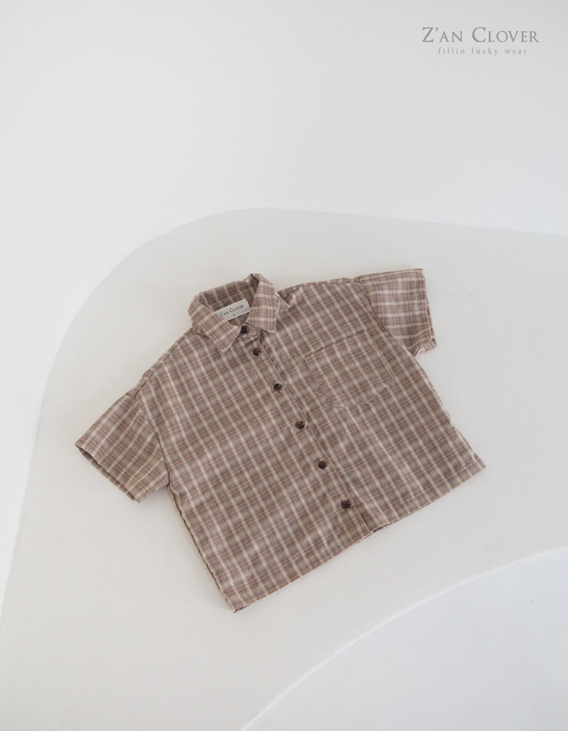Zan Clover - Korean Children Fashion - #Kfashion4kids - Vintage Check Shirt - 4