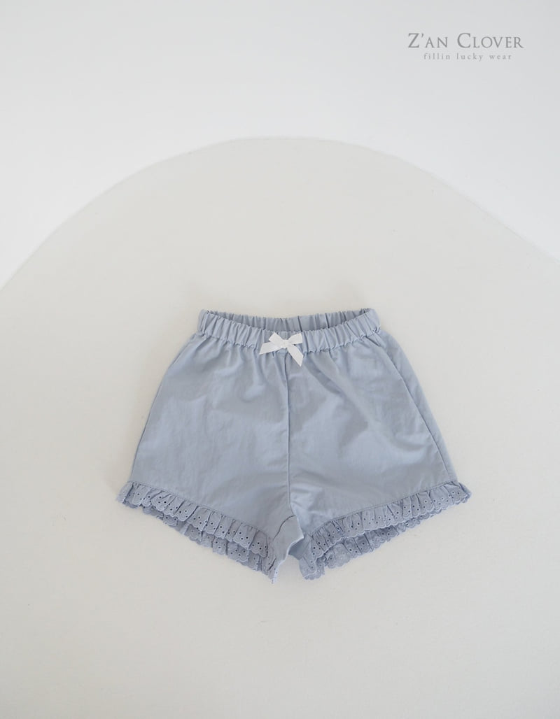 Zan Clover - Korean Children Fashion - #littlefashionista - Punching Lace Short Pants - 8
