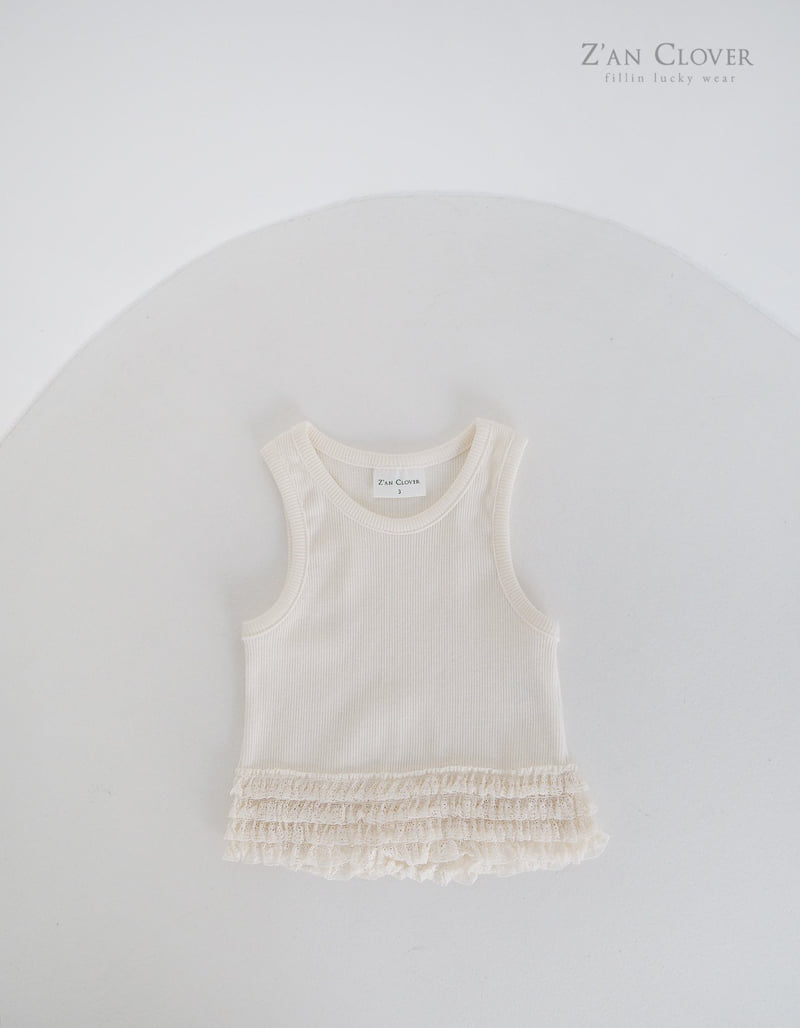 Zan Clover - Korean Children Fashion - #Kfashion4kids - Cancan Lace Sleeveless - 4