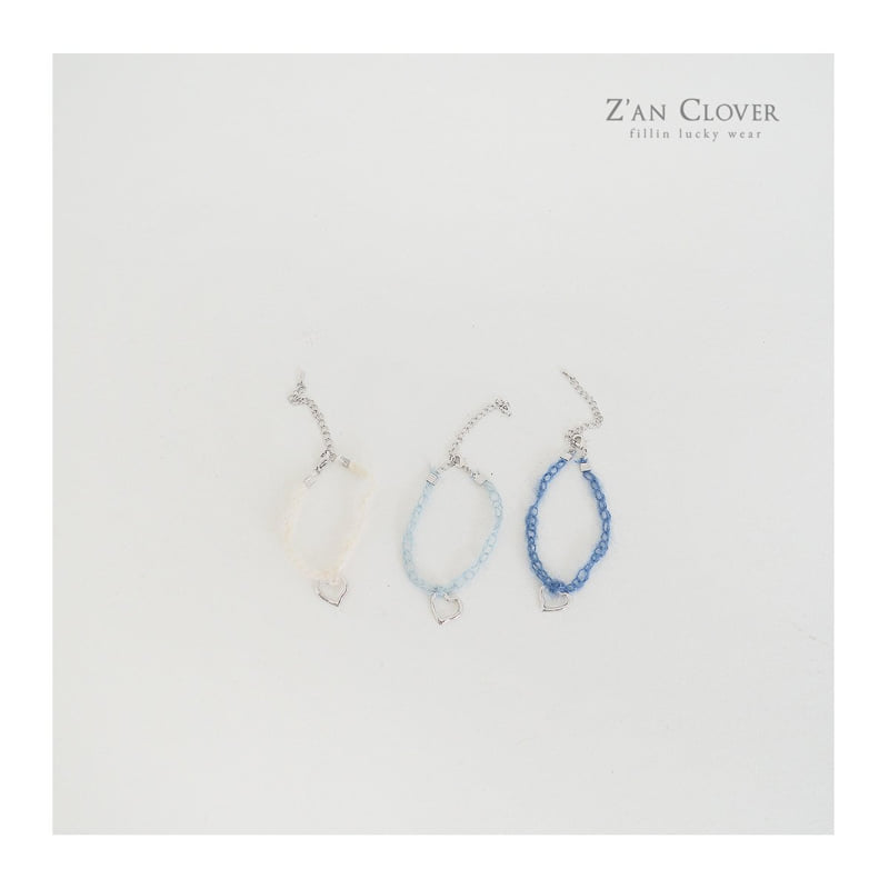 Zan Clover - Korean Children Fashion - #littlefashionista - Knit Heart Bracelet