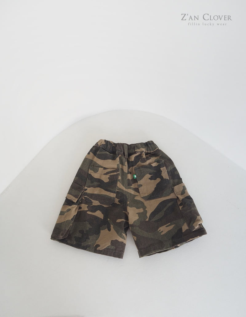 Zan Clover - Korean Children Fashion - #littlefashionista - Unbal Cargo Bermuda Pants - 6