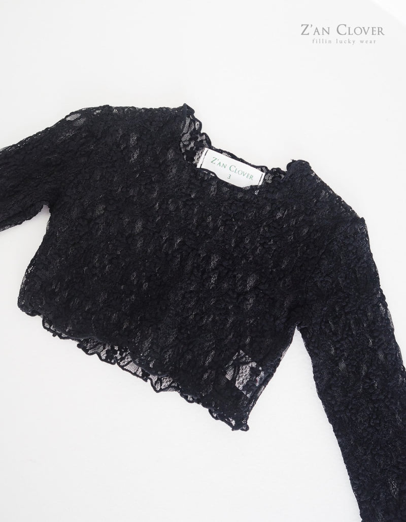 Zan Clover - Korean Children Fashion - #magicofchildhood - Wave Lace Tee - 9