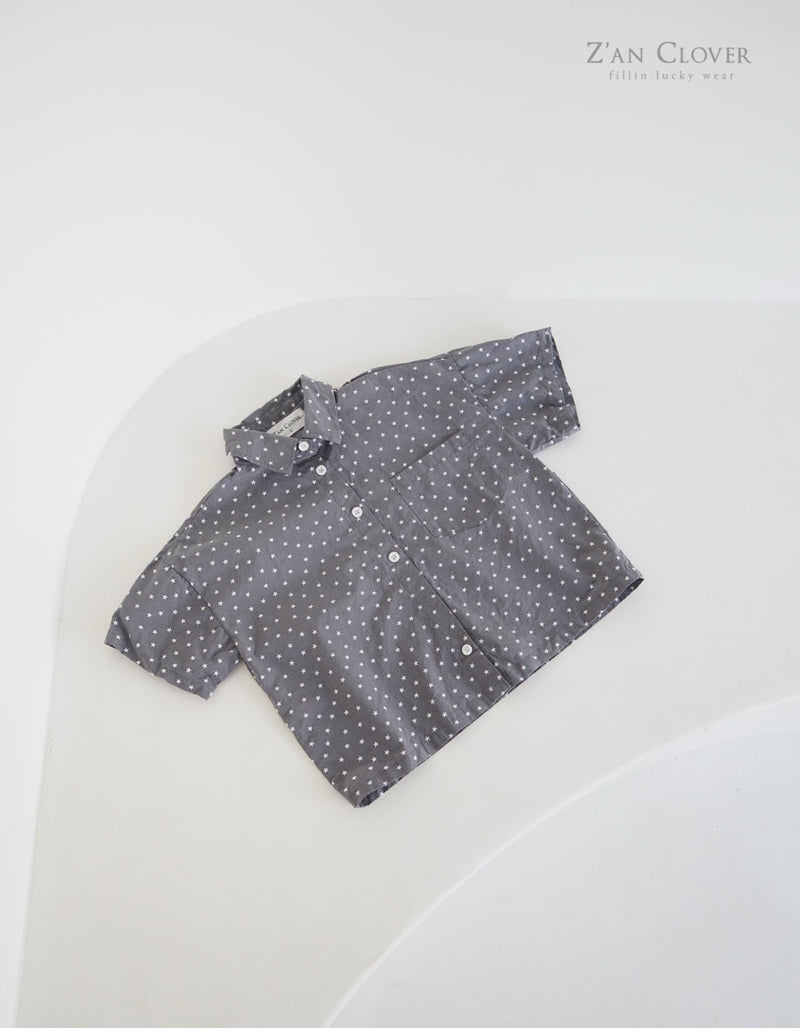 Zan Clover - Korean Children Fashion - #littlefashionista - Star Shirt - 4