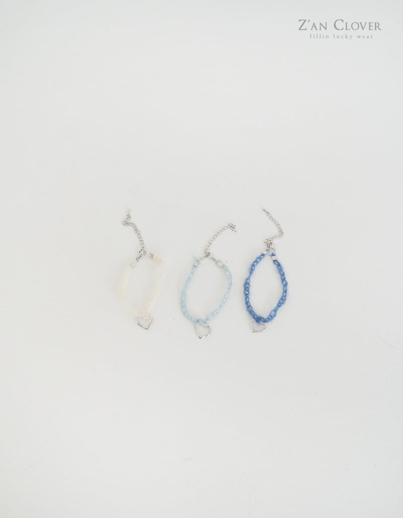 Zan Clover - Korean Children Fashion - #magicofchildhood - Knit Heart Bracelet - 2