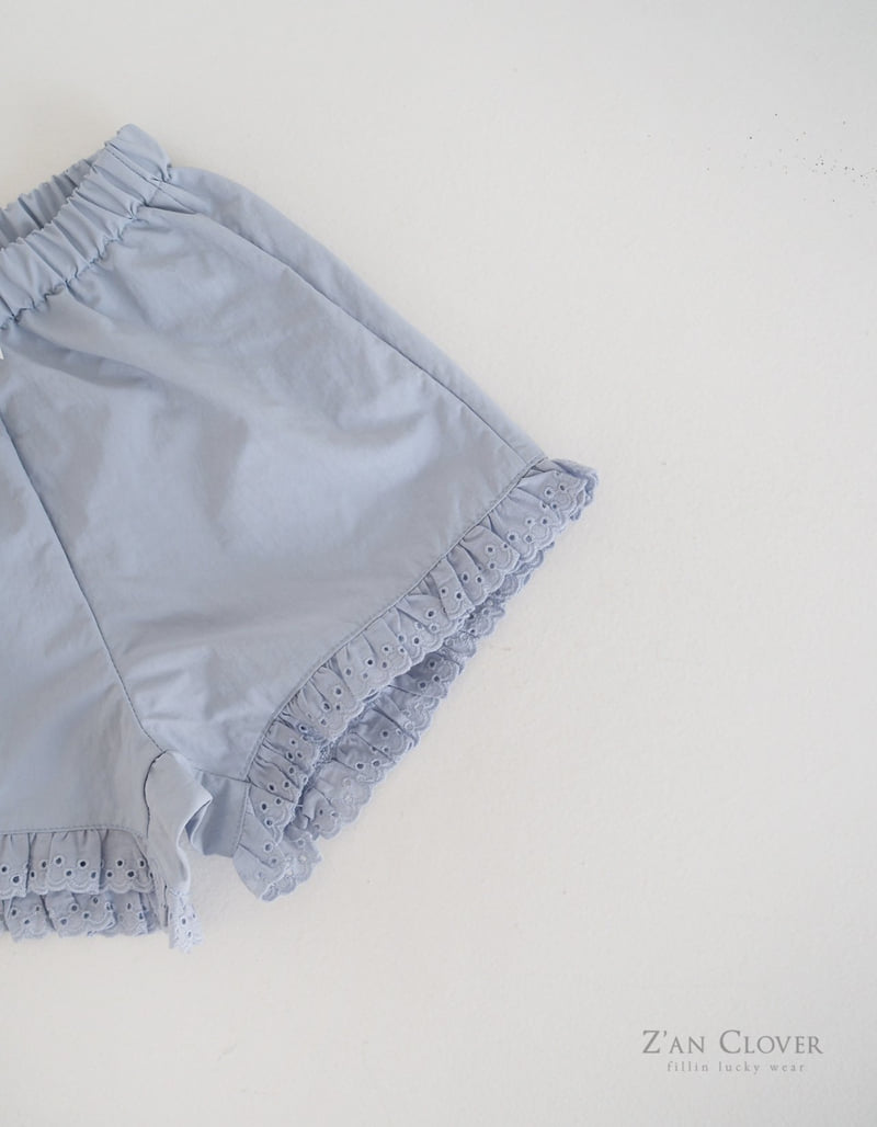 Zan Clover - Korean Children Fashion - #minifashionista - Punching Lace Short Pants - 10