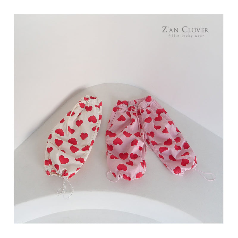 Zan Clover - Korean Children Fashion - #prettylittlegirls - Balloon Fit Heart Pants
