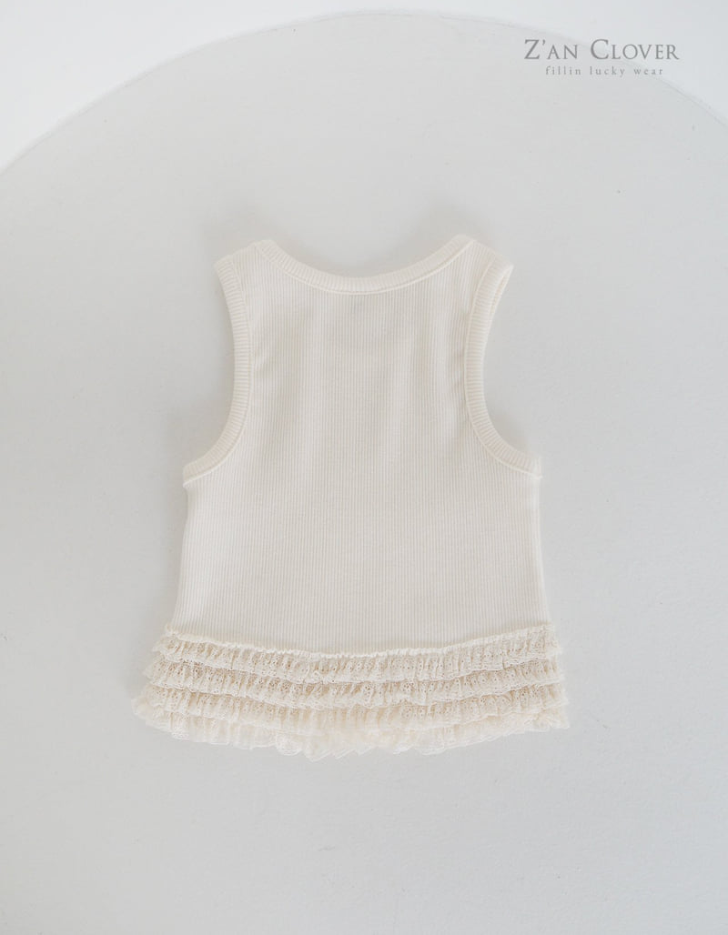 Zan Clover - Korean Children Fashion - #prettylittlegirls - Cancan Lace Sleeveless - 7