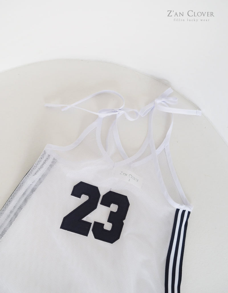 Zan Clover - Korean Children Fashion - #stylishchildhood - Mesh Layered One-piece - 5