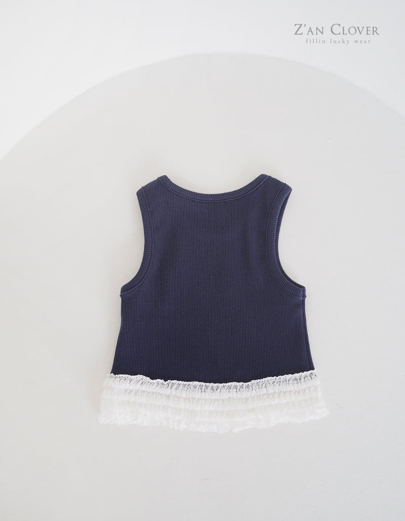 Zan Clover - Korean Children Fashion - #stylishchildhood - Cancan Lace Sleeveless - 10