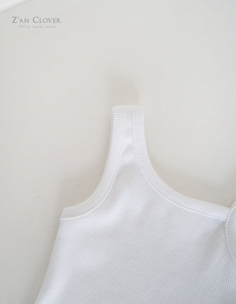 Zan Clover - Korean Children Fashion - #todddlerfashion - Unbal Rib Sleeveless - 5