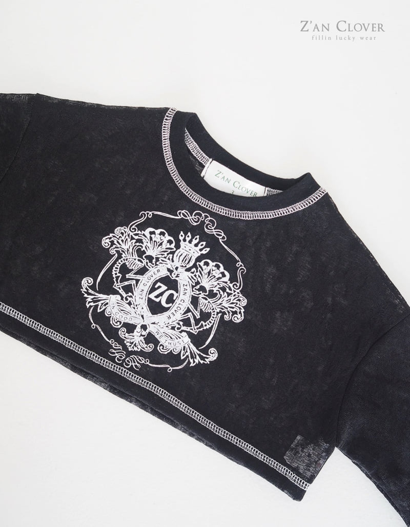 Zan Clover - Korean Children Fashion - #todddlerfashion - Burnout Stitch Tee - 10