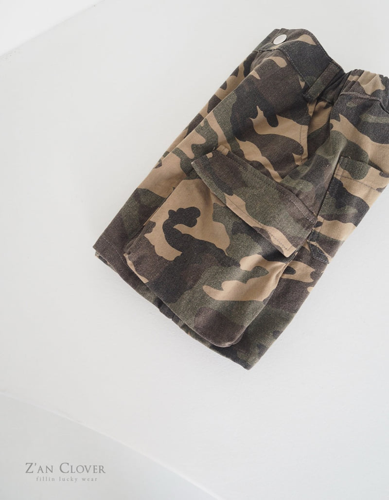 Zan Clover - Korean Children Fashion - #todddlerfashion - Unbal Cargo Bermuda Pants - 10