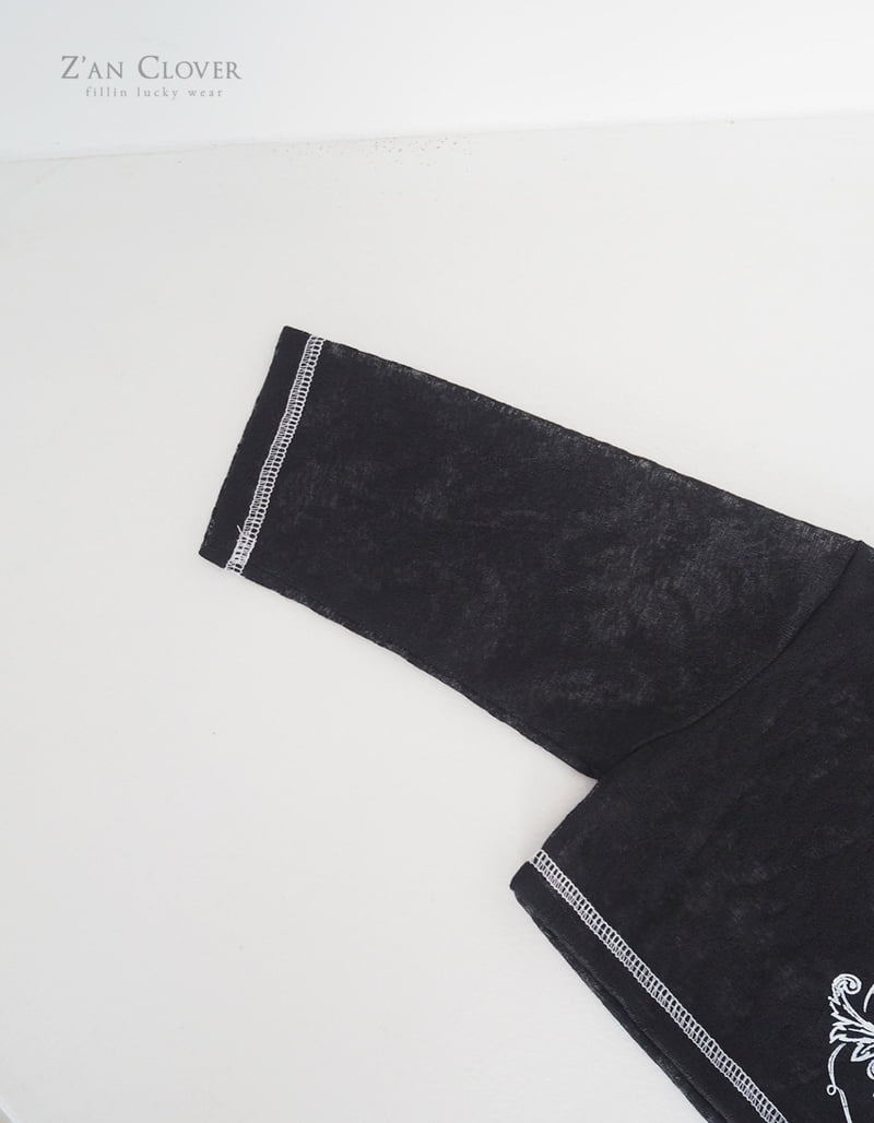 Zan Clover - Korean Children Fashion - #toddlerclothing - Burnout Stitch Tee - 11
