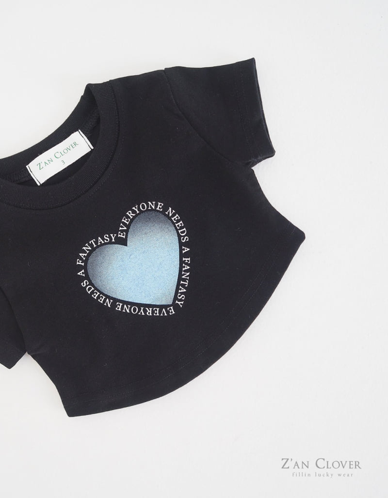Zan Clover - Korean Children Fashion - #toddlerclothing - Heart Tee - 8