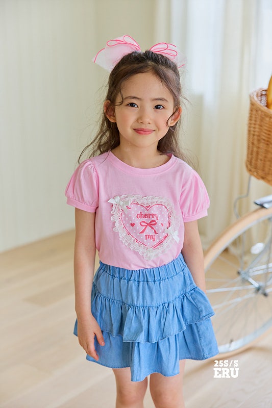 e.ru - Korean Children Fashion - #kidzfashiontrend - Cancan Denim Skirt - 4