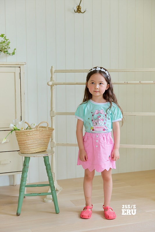 e.ru - Korean Children Fashion - #littlefashionista - Cherry Span Skirt - 6