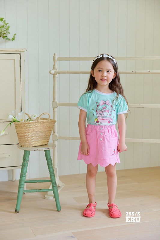 e.ru - Korean Children Fashion - #magicofchildhood - Cherry Span Skirt - 7